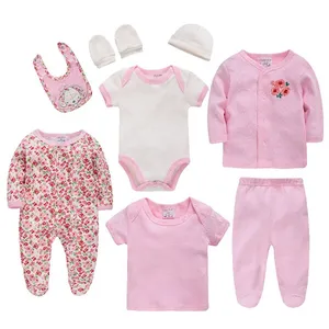 Новая одежда, шапка, варежки, комбинезон и комбинезон, комбинезон для новорожденных девочек/мальчиков, комплект из пяти предметов в подарок