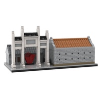 Set de Bloques de Construcción de Plástico Personalizados con Diseño de Edificio Corporativo para Exhibición de Empresa y Decoración Creativa de Oficina