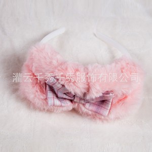 Wholesale of Mickey Mouse role-playing lingerie <b>set</b> featuring a pure and elegant plaid <b>suspender</b> print and bow. - Product Image 4