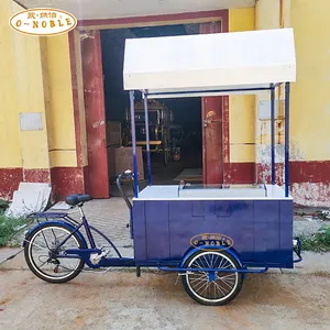 Classical Mobile Ice Cream Truck Cargo Tricycle Sale