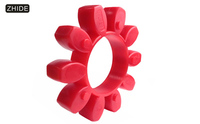 ZHIDE Vente Chaude En Caoutchouc Hexagonal Roue Plum Blossom Pad Fabrication En Gros Couplage Élastique Pad Joints