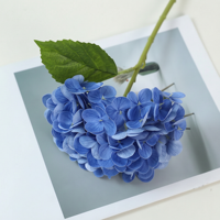 Bunga Hydrangea Sutra Buatan Realistis Berkualitas Tinggi Grosir 50cm Gaya Modern untuk Dekorasi Pernikahan & Hari Ibu Hotel