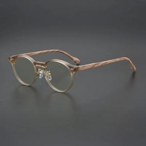 Lunettes <span class=keywords><strong>de</strong></span> myopie à grain <span class=keywords><strong>de</strong></span> <span class=keywords><strong>bois</strong></span> rétro à petit cadre pour hommes 2025 Lunettes <span class=keywords><strong>de</strong></span> blocage <span class=keywords><strong>de</strong></span> la lumière bleue à la mode pour femmes Lunettes <span class=keywords><strong>de</strong></span> mode transparentes - Product Image 3