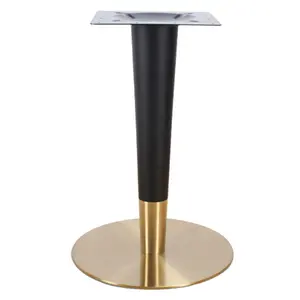 Classic Golden and Black Dinner Table Base Desk Base Table Leg