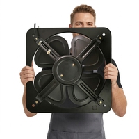 Ventilateur axial de serre industrielle 220V à roulement à billes en fonte pour l'extraction et le refroidissement