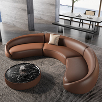 Conjunto de Sofás Convertibles en Forma de Arco Semicircular para Recepción, Oficina de Ventas, Salón de Belleza, Vestíbulo de Hotel, Club, Sala de Descanso, Restaurante