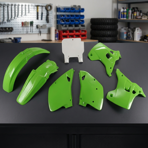 KIT OEM parti di moto in carbonio di plastica per Kawasaki KX 125 1993 Motocross Air Shipping - Product Image 3