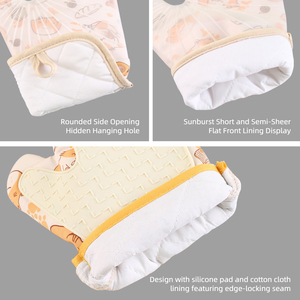 Commercio all'ingrosso Kawaii Cat Baking Essentials Kit guanti da forno raschietto per imbastire spazzola mattarello porta-pentola raschietto - Product Image 3