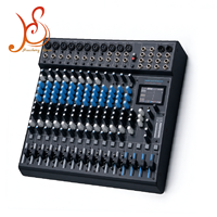 Console de mixage audio pour instruments de musique HS16 canaux avec alimentation fantôme USB 48V pour enregistrement vocal et guitare en direct
