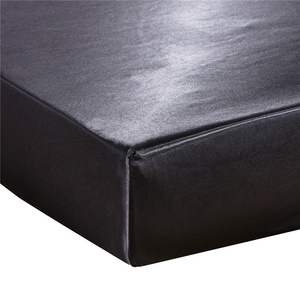 Parure de lit de luxe en satin de soie <span class=keywords><strong>noir</strong></span>, taille King, 4 pièces, draps-housses en microfibre, motif uni, 600 fils, pour hôtels et usage domestique - Product Image 5
