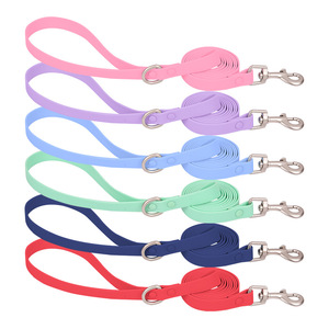 Nuevo collar de perro de PVC de color macarrón impermeable, resistente a las manchas y fácil de limpiar Collar ajustable para mascotas. - Product Image 2