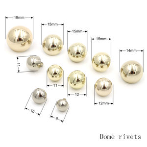 Çanta ayakkabı kapaklar için Metal parçalar torba alt damızlık bez giysi çanta çift kap perçin vida perçin çanta ayaklar - Product Image 5