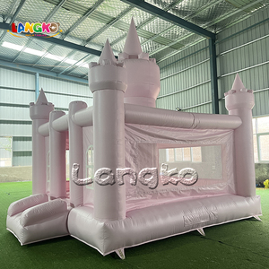 Hot Bán Inflatable Nhà Bị Trả Lại Thương Mại Pastel Màu Hồng Nhảy Lâu Đài Bên Cho Thuê Thiết Bị Mặt Trăng Bouncer Với Máy Thổi Khí - Product Image 6