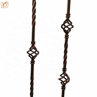 LD Metal Modern Populer Warna Tembaga Gosok Minyak Hollow Sq. Spindel Besi 12,7 mm untuk Dekorasi Interior (Seri ORC)