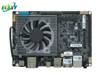 Carte mère industrielle mini 3,5 pouces DDR4 32 Go RAM SATA, prise en charge unique des processeurs Intel U/P/H de 12e/13e génération, affichage quadruple 4K pour EDP