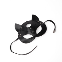 Masque de renard en cuir PU BlueRabbit pour cosplay, masque pour les yeux BDSM, masque de fête masquée, masque de jeu de rôle fétichiste, jouets de flirt sexuel