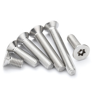 Tornillo de Seguridad Torx de Cabeza Avellanada de Acero Inoxidable 304 de Alta Calidad, Métrico M2-M8, Grado Estándar A2-70, Marca NINDEJIN - Product Image 4