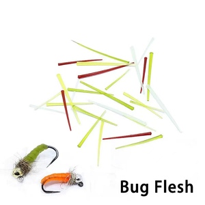 Angel zubehör Fliegen binden Angel material bunt Bug Flesh Rubber Insekten körper Web röhre - Product Image 1