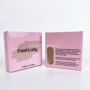 Günstige benutzer definierte Handelsmarke verschönern Kosmetik box Verpackung Papier box für Kontaktlinsen
