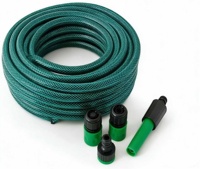 Tuyau d'arrosage de jardin flexible en PVC, diamètre 12,5 mm/16 mm, 1/2 pouce, anti-UV, léger, renforcé avec du fil de polyester, 7 bars