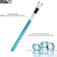 Distributeur de congélateur instantané sans glace en acier inoxydable, refroidisseur de bouteille de vin, bâton de refroidissement pour le vin et les boissons