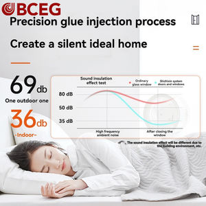 畅销书美国标准玻璃纤维框架大视野玻璃双扇门阳台手风琴折叠天井门 - Product Image 3