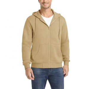 Custom High Quality Heavyweight Cropped Hoodies Zip up Puff Print Vintage French Terry Custom Zip up Hoodie Manufacture for Men - Product Image 3