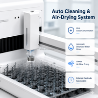 Analyseur de pH automatique pour tests en lot, avec auto-étalonnage et nettoyage, conforme GLP, pour textiles, cuir, eau, produits pharmaceutiques, contrôle qualité alimentaire et laboratoire