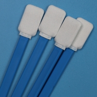 714 Tampon de nettoyage à manche vert, plat et carré, en polyester, pour écrans, lentilles et imprimantes