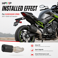 Sistema de Escape de Aleación de Titanio para Motocicleta, Silenciador Deslizable para Kawasaki Z900 2017-2025 Z900 SE Especificaciones Estadounidenses