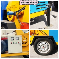 Broyeur de branches mobile multifonctionnel robuste pour l'aménagement paysager et les vergers, à moteur essence/diesel, double usage humide et sec