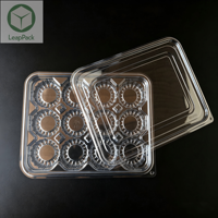 Contenitori Monouso in Plastica PET Trasparente, Scatole Rettangolari per Cupcake, Dessert, Muffin, Confezioni per Cioccolato e Alimenti