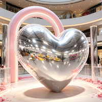 Cœur gonflable géant personnalisé en PVC pour événements professionnels, mariages, Saint-Valentin, fêtes, publicité gonflable
