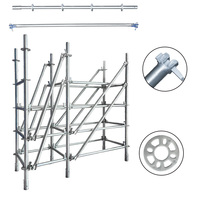Barre transversale de coffrage en acier galvanisé Q235, galvanisation à chaud, 48,3x2,75mm, 600mm, taille personnalisée