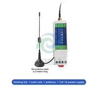 Émetteur-récepteur série sans fil RS485 LoRa DTU Master + Antenne + Câble double alimentation à fils nus Transmission transparente des données