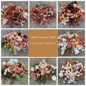 ดอกไม้ประดิษฐ์สไตล์ยุโรปสีสันฤดูใบไม้ร่วง รุ่น LO-593 ดีไซน์วินเทจ คอลเลคชั่นฤดูใบไม้ร่วง สำหรับตกแต่งงานแต่งงานและงาน DIY - Product Image 3