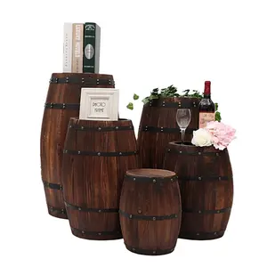 Wholesale Cheap CNLF Wooden Barrel for Bar Decor-Ice Buckets and Beverage Tubs