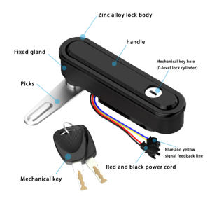 SM828 12V extérieur IP54 étanche Pop up poignée boîte de Distribution <span class=keywords><strong>serrure</strong></span> plat électrique armoire <span class=keywords><strong>serrure</strong></span> - Product Image 2