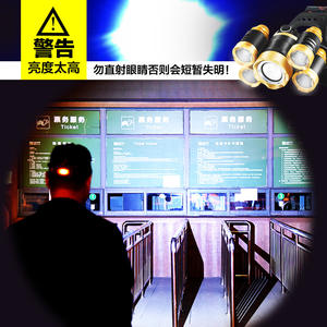 Lampe frontale LED Strong Wolf à 5 têtes, rechargeable, ultra-lumineuse, étanche, pour la pêche, les activités de plein air et la nuit - Product Image 2