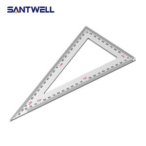 Regla Triangular de Acero Inoxidable, 90 Grados, Ángulo Recto, Alta Precisión, Escuadra para Carpintería con Escala de Doble Cara, Herramienta de Carpintero - Product Image 2