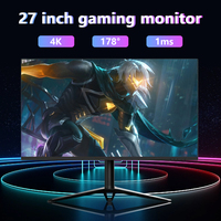 Écran plat 4K 3840*2160 haute résolution, Free G Sync, 27 pouces, 144 Hz, dalle IPS, temps de réponse de 1 ms, contraste 1000:1, moniteur de jeu
