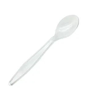 一次性透明塑料勺子，冰激凌勺，水晶勺刨冰勺