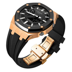 Ga2100 <b>Watch</b> <b>Case</b> Replacement Kit Farmhouse Oak 316L Stainless Steel Silicone <b>Watch</b> Band - Product Image 2