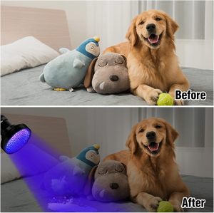 ไฟฉายยูวีอุตสาหกรรมแบบชาร์จ USB 128 LED สีดำ แสงยูวี 395 นาโนเมตร กันน้ำ ตัวเรือนอลูมิเนียมอัลลอย - Product Image 4