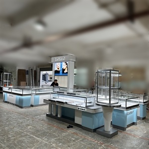 Đồ trang sức cửa hàng đồ nội thất trung tâm mua sắm hiển thị bán hàng kiosk Thiết kế kính cường lực bán lẻ kiosk đồ trang sức trưng bày - Product Image 1