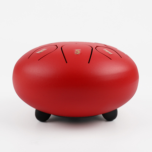 2023 Thiết Kế Mới Trung Quốc Truyền Thống Năm Giai Điệu Chế Độ Trống Màu Đỏ Balmy C Chìa Khóa Thép Lưỡi Trống 6 Inch (15Cm) 8 Lưỡi Thiết Kế Mới - Product Image 2