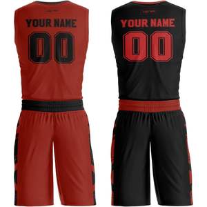 Camiseta y pantalones cortos de baloncesto reversibles personalizados para hombres, mujeres y adolescentes, uniformes personalizados para equipos y patrocinios - Product Image 1