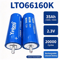 Baterai Lithium Titanate Deep Cycle Yinlong LTO66160k 30/35/40/45AH 2.3V Grade A, 20000 Siklus, Baterai LTO