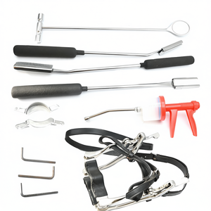 Flotadores dentales para caballos, flotadores manuales, espéculo bucal para caballos, abrebocas, instrumentos veterinarios equinos, aprobado por la CE - Product Image 1