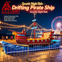 Manèges de parc d'attractions durables en fibre de verre : Bateau volant fou et Bateau pirate rapide pour jeux intérieurs et extérieurs, à vendre